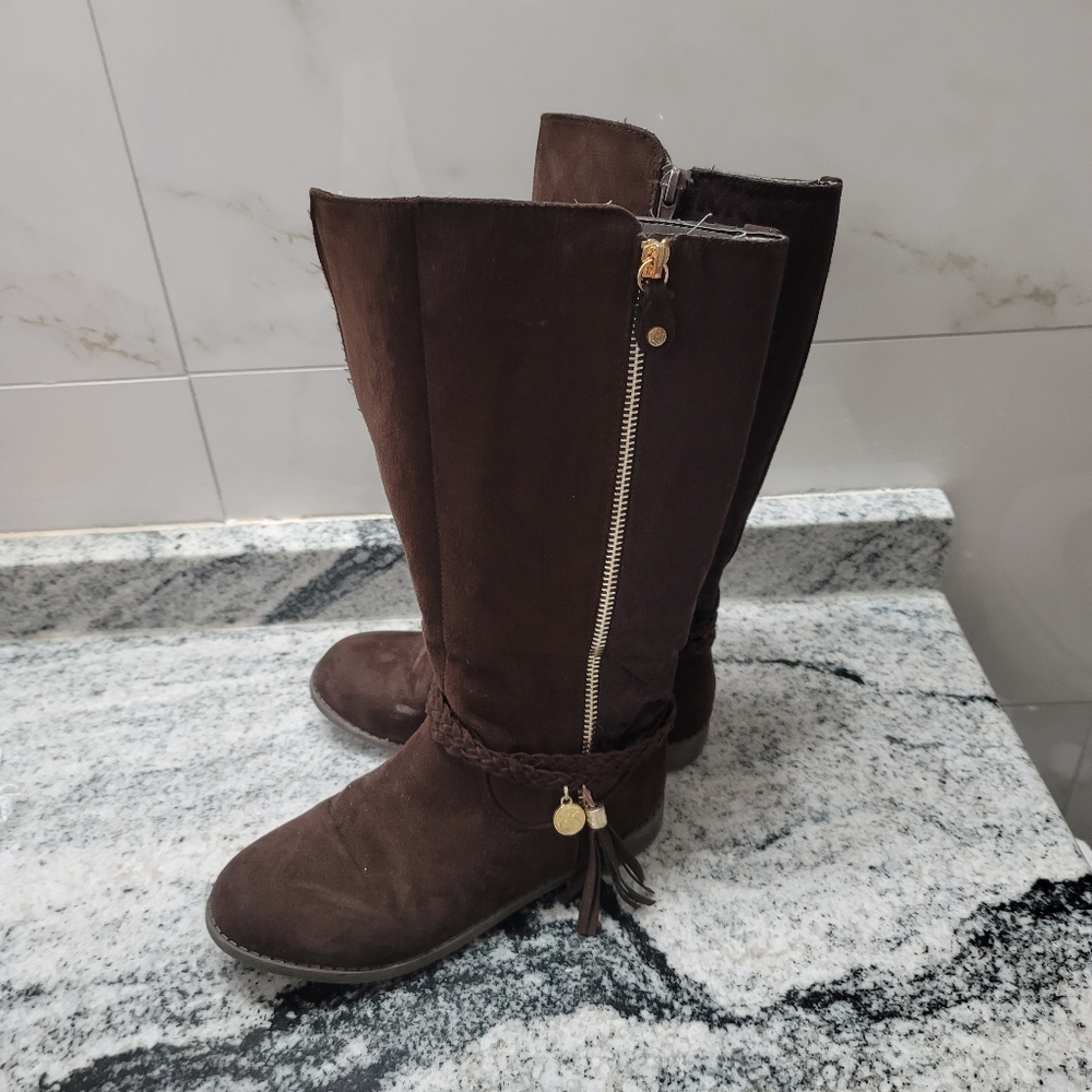 Micheal Kors Finley 3 Chocolate Brown Boots - Picture 1 of 14
